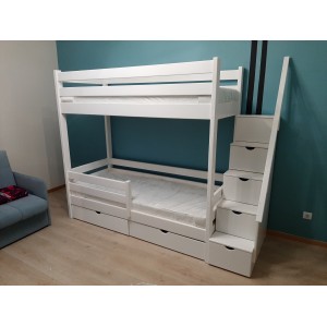 Кровать двухъярусная Классика-3 с лестницей-комодом Кровать двухъярусная Классика-3 с лестницей-комодом