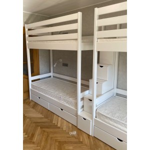 Кровать двухъярусная Классика-3 с лестницей-комодом Кровать двухъярусная Классика-3 с лестницей-комодом