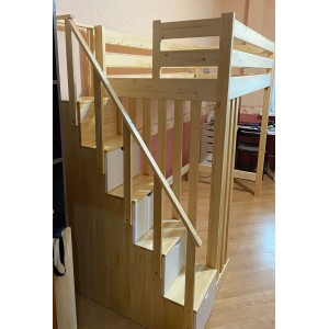 Кровать-чердак Браун с лестницей-комодом Кровать-чердак Браун с лестницей-комодом