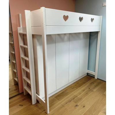 Кровать чердак Идиллия со шкафом