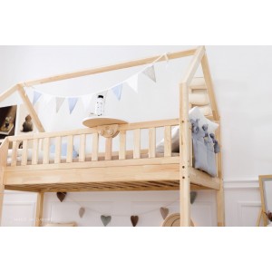 Кровать-домик двухъярусная детская Атланта